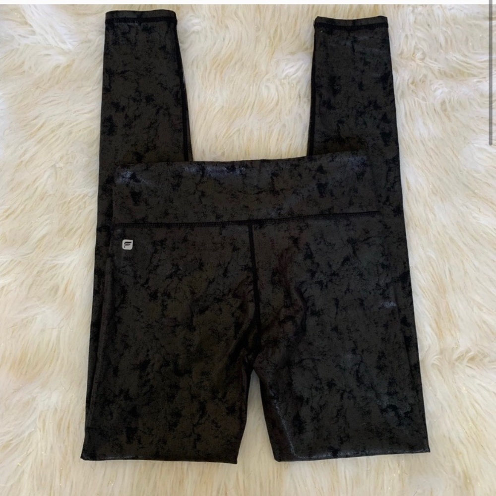 LIKE NEW Fabletics Faux Leather Leggings